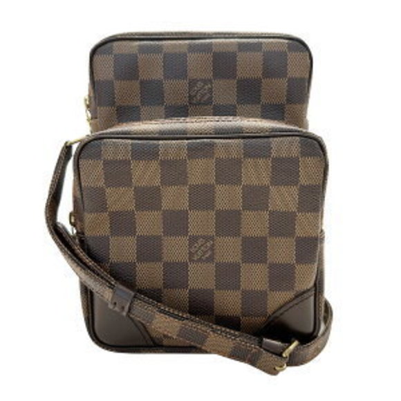 Louis Vuitton Damier Ebene Brown Shoulder Bag Amazon brown crossbody - Picture 1 of 9